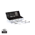 Barbecueset 12-delig in aluminium koffer, zilver