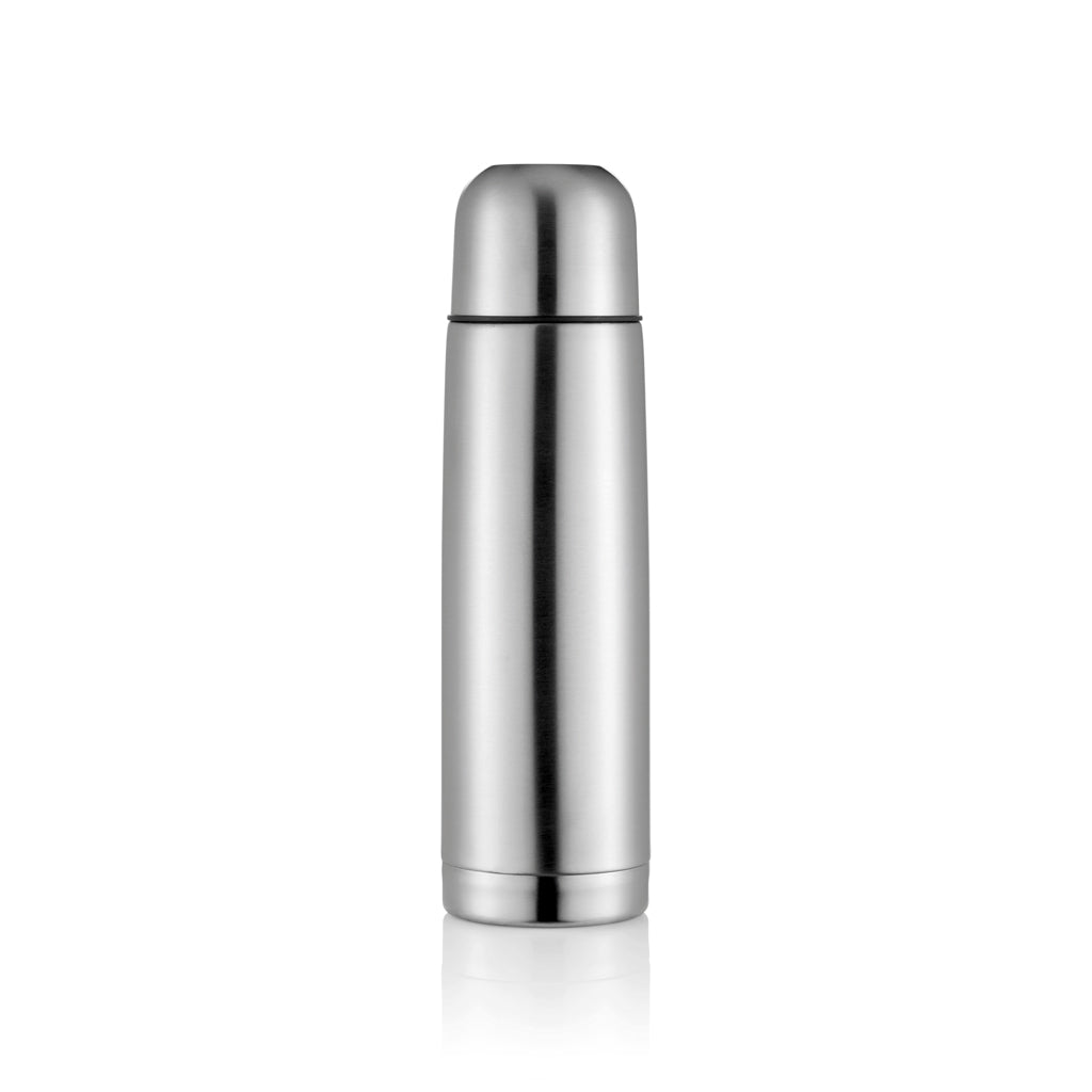 Isoleerfles 500 ml van roestvrij staal, dubbelwandig, zilver