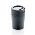 Coffee to go mok 160 ml voor espresso, dubbelwandig, zwart
