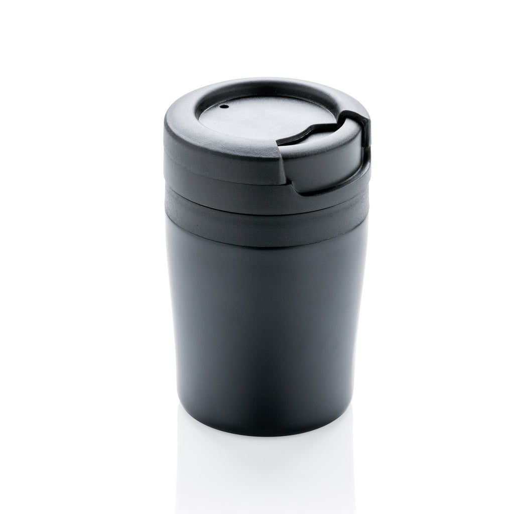 Coffee to go mok 160 ml voor espresso, dubbelwandig, zwart