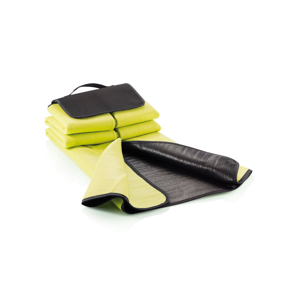 Picknickkleed van fleece met waterafstotende onderkant, groen
