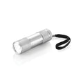 Aluminium zaklamp met 9 led's, zilver