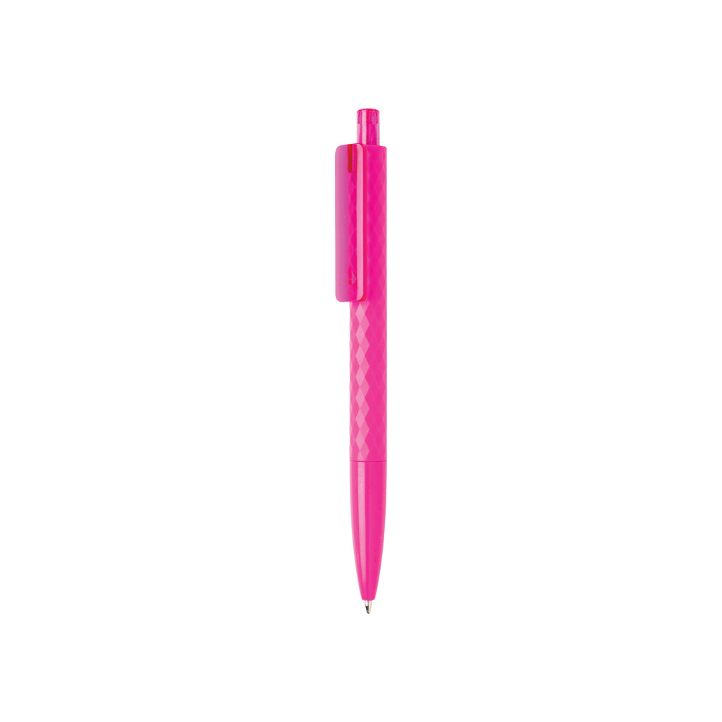 Balpen met geometrisch patroon, 54% gerecycled, roze