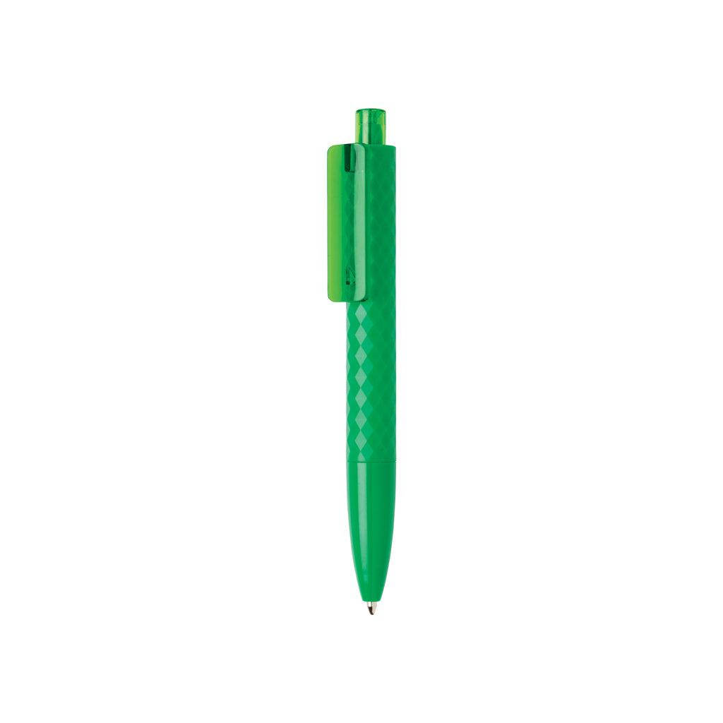 Balpen met geometrisch patroon, 54% gerecycled, groen