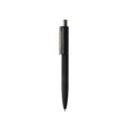Balpen met patroon en smooth touch, 54% gerecycled, zwart