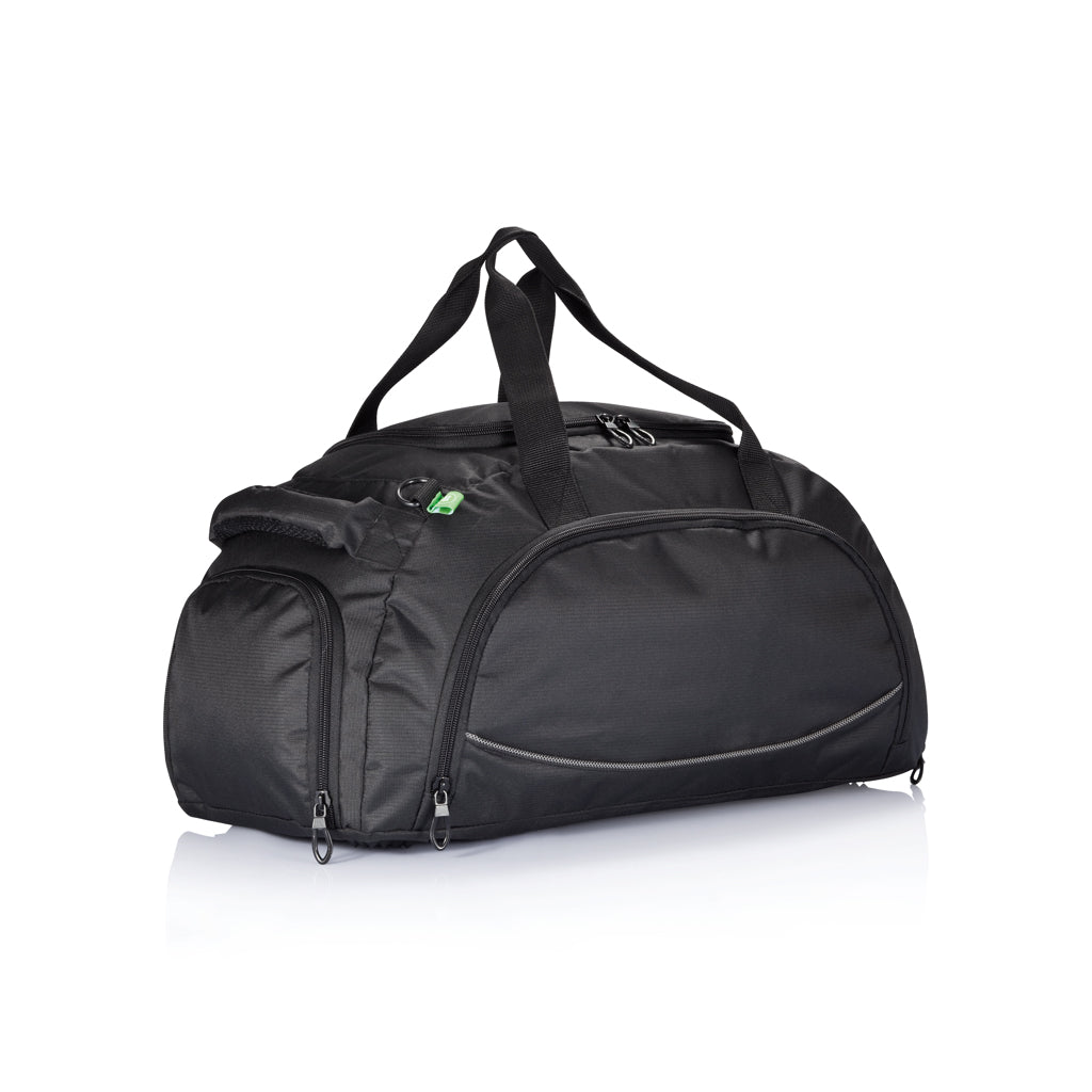 Weekendtas van polyester, zwart