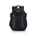 Rugzak met laptop laptopvak, polyester, zwart