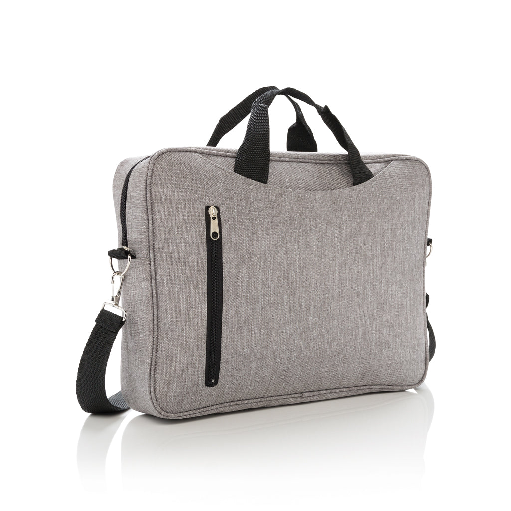 Laptoptas van polyester, grijs
