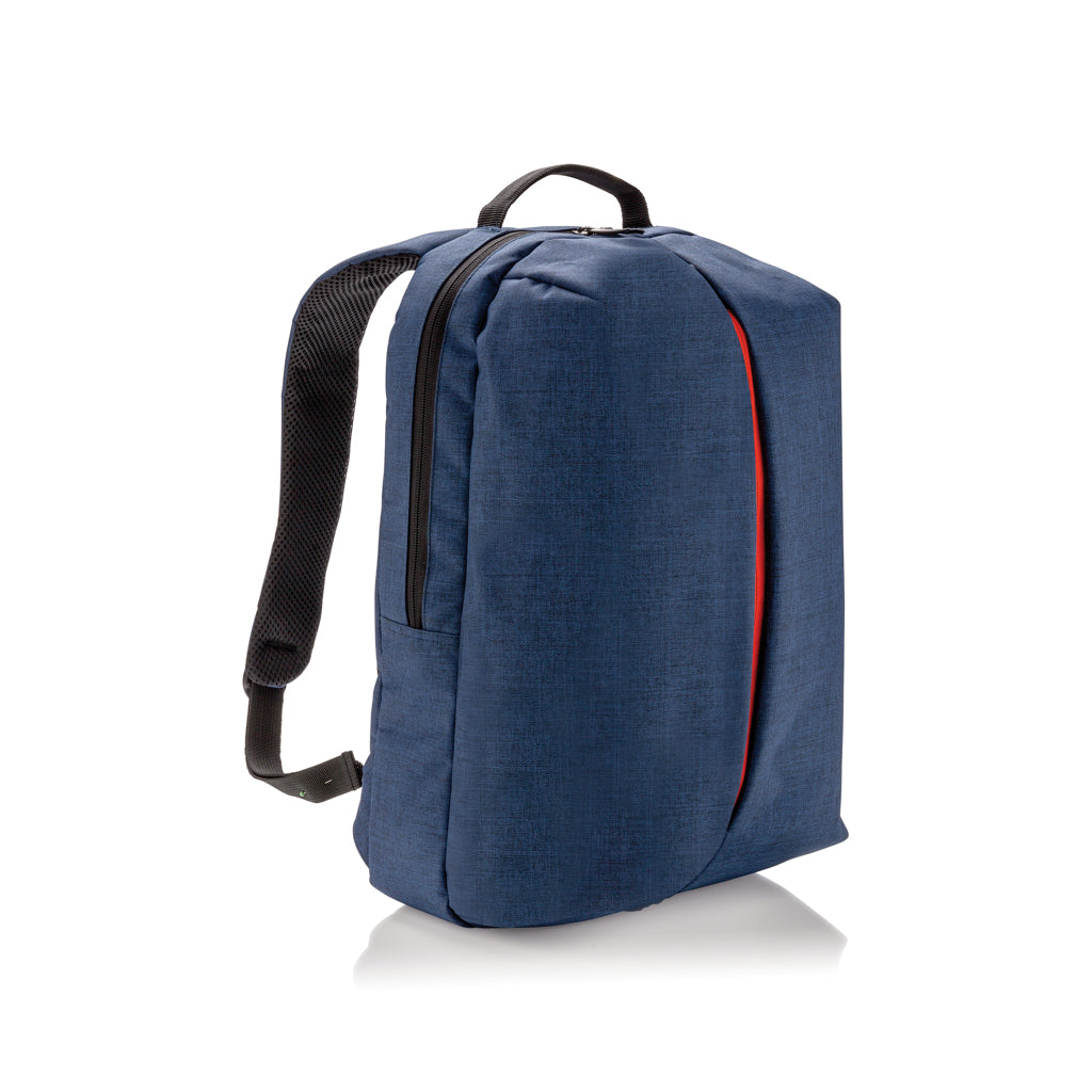 Rugzak met laptop laptopvak, polyester (extra voorvak), blauw