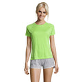 Dames sportshirt met raglanmouwen, 140 g/m2, apple green
