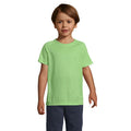 Kinder sportshirt met raglanmouwen, maat 6 t/m 12 jaar, apple green