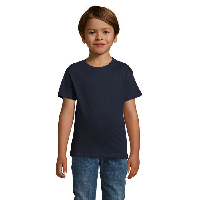 Aansluitend kinder T-shirt, maat 2 t/m 12 jaar, franse marine