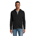 Uniseks hoodie, geborsteld fleece 260 g/m2, zwart