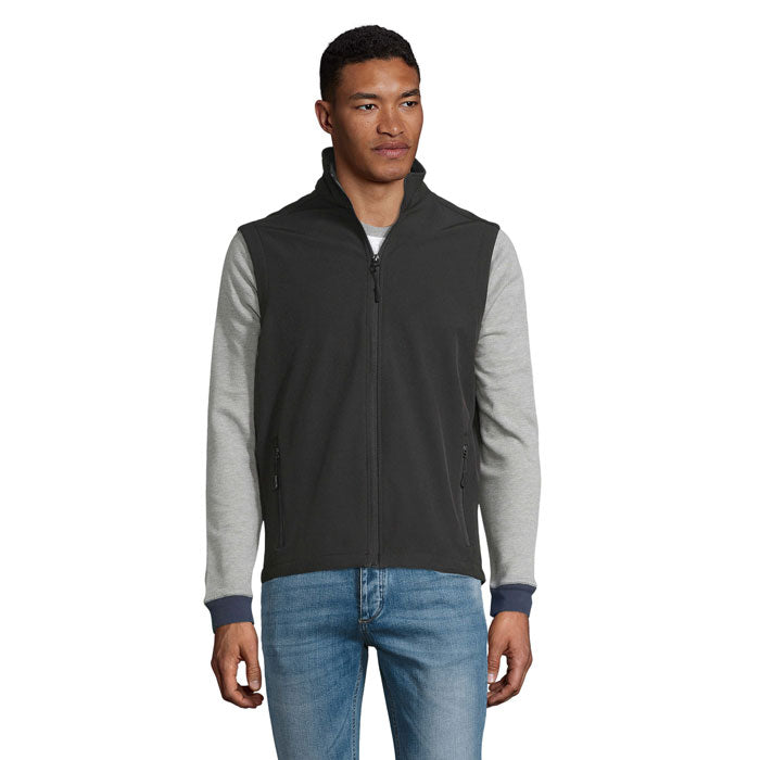 Heren softshell bodywarmer, zwart