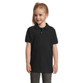 Kinder polo, maat 4 t/m 12 jaar, zwart