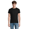 Uniseks T-shirt, biologisch katoen 140 g/m2, diep zwart