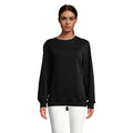 Sweatshirt met ronde hals, organisch katoen 280 g/m2, zwart