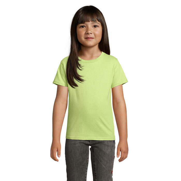 Kinder T-shirt, organisch katoen 150 g/m2, apple green