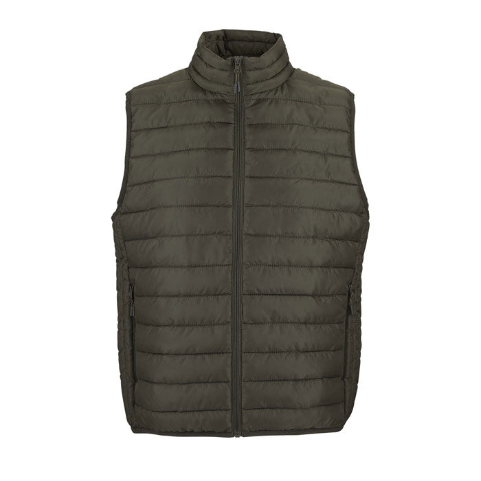 Heren bodywarmer, lichtgewicht met opbergzak, army