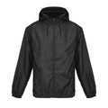 Uniseks windbreaker, waterafstotend, zwart
