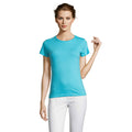 T-shirt dames, jersey 150 g/m², atolblauw