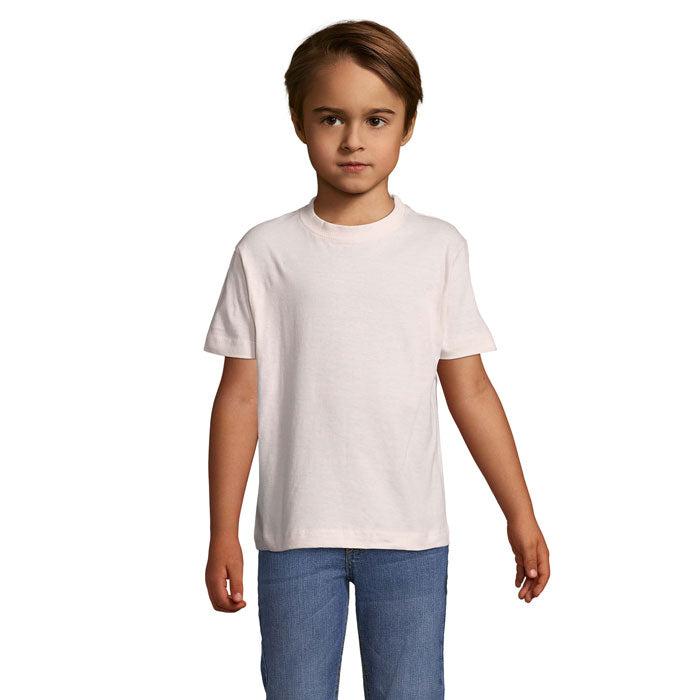 T-shirt kinderen, single jersey 150 g/m², zacht roze