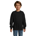 Sweater kinderen, 4 tot 12 jaar, zwart