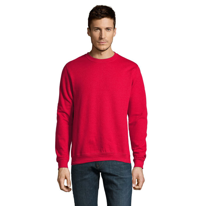 Sweatshirt unisex, brushed fleece, rood