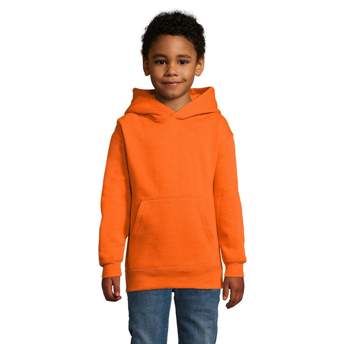 Hoodie kinderen, fleece 280 g/m², oranje