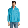 Windbreaker unisex, waterafstotend, atolblauw