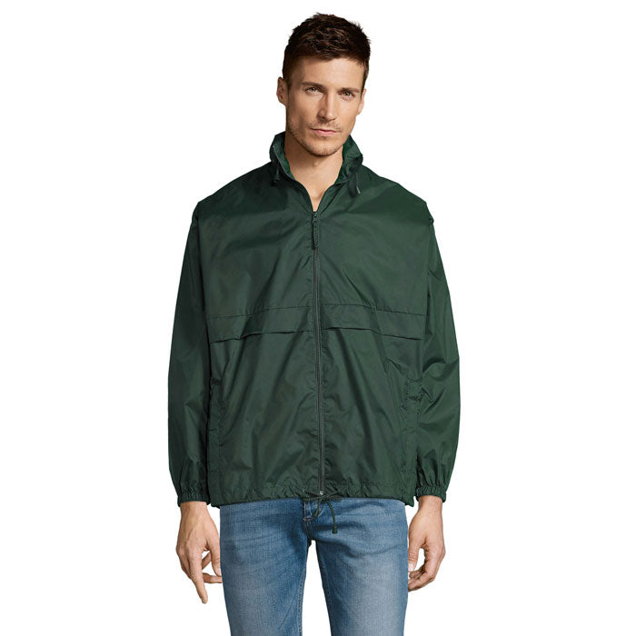 Windbreaker unisex, waterafstotend, bosgroen