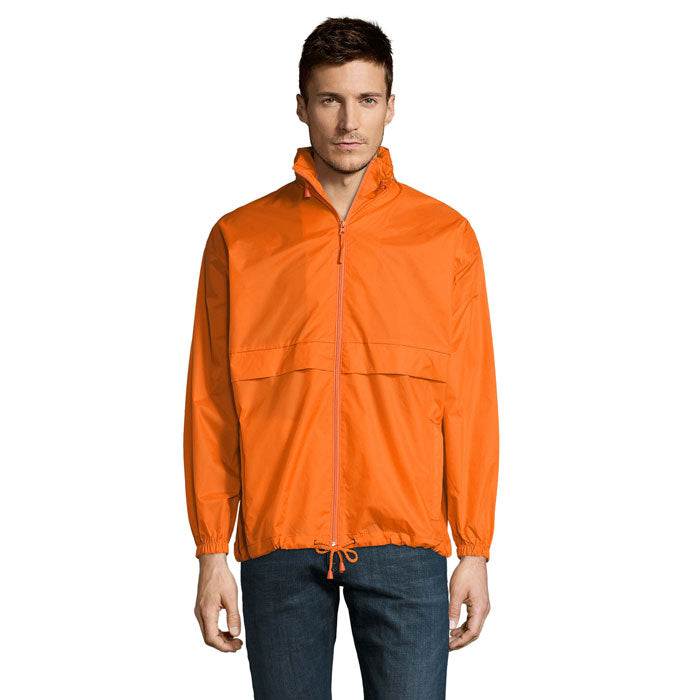Windbreaker unisex, waterafstotend, oranje