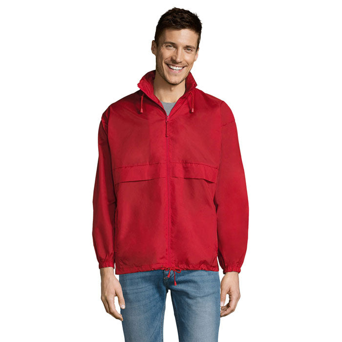 Windbreaker unisex, waterafstotend, rood