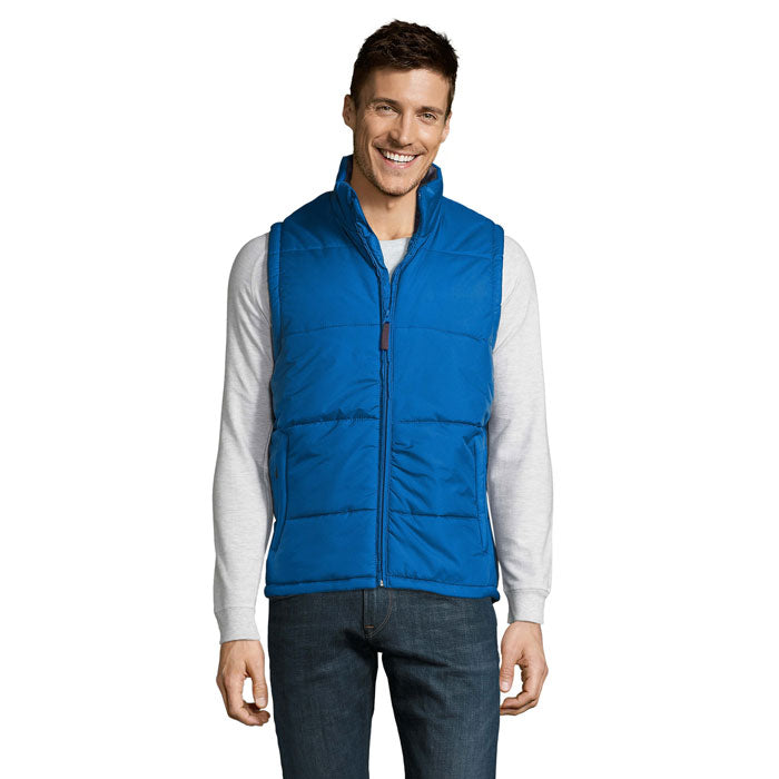 Bodywarmer, gewatteerd, koningsblauw