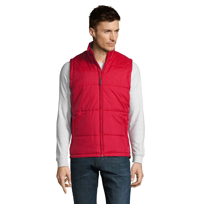 Bodywarmer, gewatteerd, rood