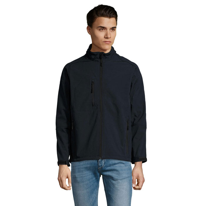 Softshell jas heren, waterdicht membraan, abyss blue