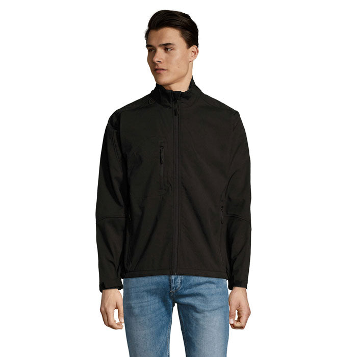 Softshell jas heren, waterdicht membraan, zwart