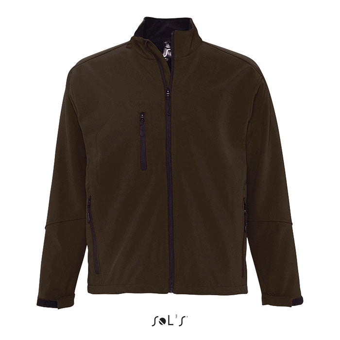 Softshell jas heren, waterdicht membraan, pure chocolade