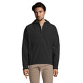 Softshell jas heren met capuchon, zwart