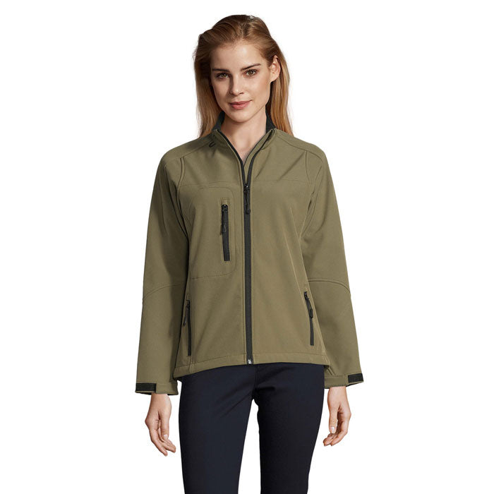 Softshell jas dames, army
