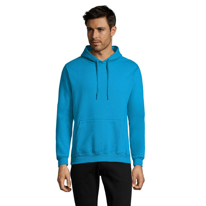 Hoodie unisex, moderne pasvorm, aqua
