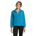 Fleecejack dames met rits, aqua