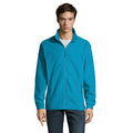 Fleecejack heren met rits, aqua