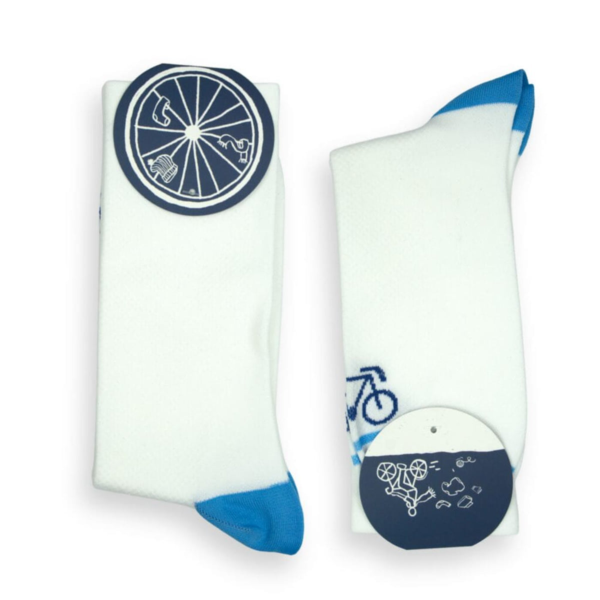 Fiets- en hardloopsokken met compressie