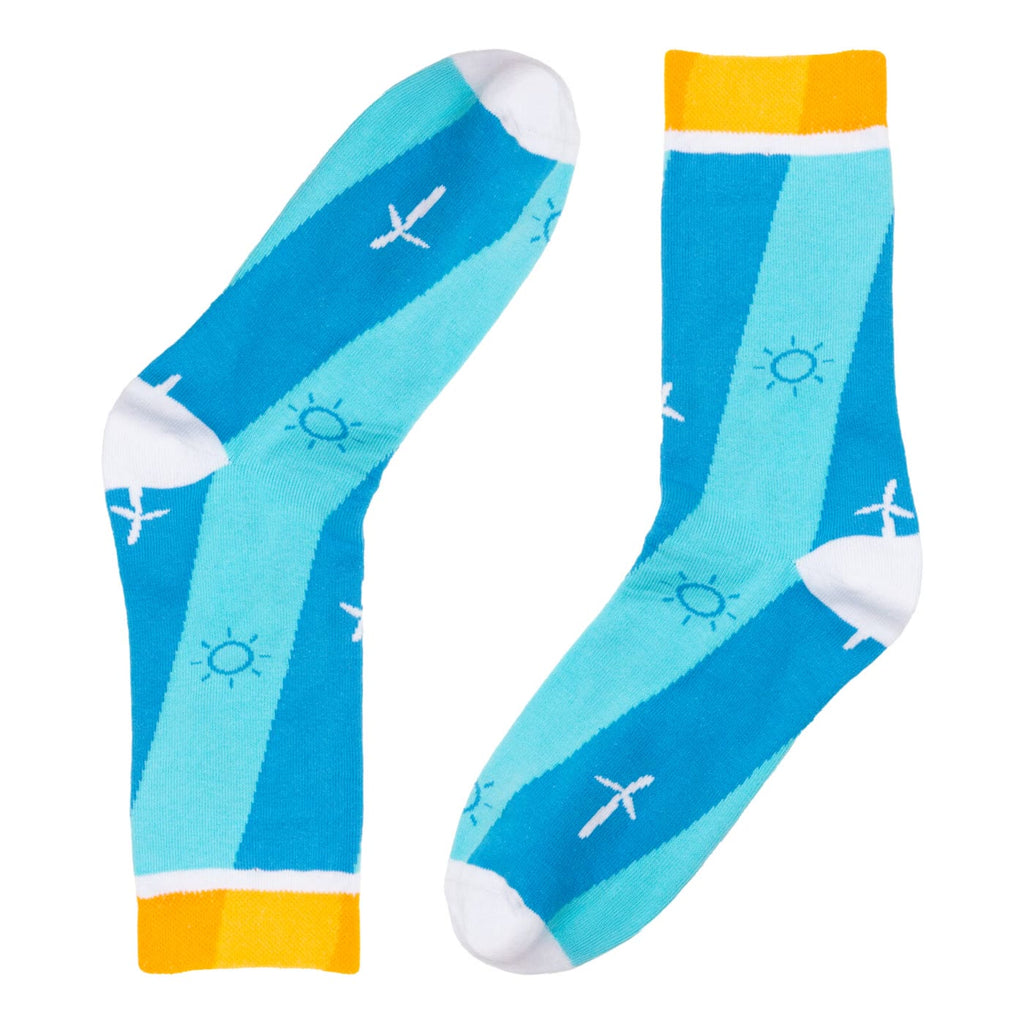 Sokken van biologisch katoen met ingebreid logo