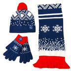Winterset met sjaal, muts en handschoenen